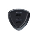 Mit dem FORCELL CARBON Dual USB Reiselader laden Sie effizient und sicher. Zwei Typ-C Ports mit PD 3.0 ermöglichen schnelles Laden. Ideal fürs Auto! Ideal für lange Fahrten und Multi-Gerät-Nutzer.