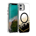Schützen Sie Ihr Apple iPhone 12 Pro / 12 mit der stylischen Epoxy Mag-Serie Cover! Diese transparente Hülle beeindruckt durch eine luxuriöse Epoxid-Schicht und integriertem MagSafe-System für einfaches Laden. Optimaler Schutz und elegantes Design in einem!
