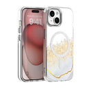 Die elegante Schutzhülle für das Apple iPhone 13 und iPhone 14 in Weiß verbindet Stil und Funktionalität. Mit ihrem glitzernden Design und robustem Material bietet sie optimalen Schutz und verleiht Ihrem Smartphone einen Hauch von Glamour. Perfekt für den Alltag!