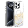 Die elegante Schutzhülle für das Apple iPhone 15 Pro in Weiß vereint Stil und Funktionalität. Mit einem funkelnden Design und passgenauer Form bietet sie optimalen Schutz vor Stößen und Kratzern, während sie gleichzeitig das moderne Aussehen des Geräts unterstreicht. Ideal für den modebewussten Nutzer!