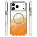 Elegant und schützend: Diese orange Schutzhülle für das Apple iPhone 17 Pro Max vereint Stil und Funktionalität. Der klare Rücken mit glitzerndem Detail sorgt für einen modernen Look, während die robuste Struktur Ihr Gerät vor Stößen und Kratzern schützt. Ideal für alle, die ihr iPhone mit einem Hauch von Farbe und Glamour aufwerten möchten!
