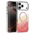 Die Schutzhülle für das Apple iPhone 17 Pro in Rosa vereint Stil und Funktionalität. Mit ihrem eleganten Design, das schimmernde Akzente setzt, schützt sie das Smartphone vor Stößen und Kratzern. Ideal für modebewusste Nutzer, die ihrem Gerät eine persönliche Note verleihen möchten.