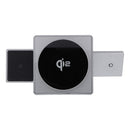 Laden Sie iPhone®, Apple Watch® & AirPods® gleichzeitig mit dem F-Energy Rotation Cube! Entdecken Sie kabelloses Laden mit MagSafe, 360° Rotation für perfekte Sicht und Qi2-Technologie für effizientes Andocken. Maximaler Komfort ohne Kabelsalat.