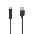 Das abgebildete Kabel ist ein 1 Meter langes USB-A auf Mini-USB-Kabel in Schwarz. Es eignet sich hervorragend für die Verbindung von Navigationssystemen oder Kameras mit einem Computer zum Laden oder Datentransfer.