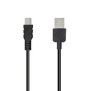 Das abgebildete Kabel ist ein 1 Meter langes USB-A auf Mini-USB-Kabel in Schwarz. Es eignet sich hervorragend für die Verbindung von Navigationssystemen oder Kameras mit einem Computer zum Laden oder Datentransfer.