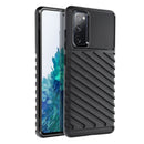 Entdecken Sie robusten Schutz für Ihr Samsung Galaxy S20 FE / S20 FE 5G mit dem THUNDER Case in eleganter schwarzer Ausführung. Die strapazierfähige Schutzhülle bewahrt Ihr Smartphone vor Stößen und Kratzern und bietet dank des strukturierten Designs zusätzlichen Grip für sicheres Handling im Alltag.