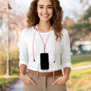 Optimieren Sie Ihren Stil mit der SWING Handykette! Sicherer Halt, modisches Design, verstellbare 165 cm Kordel. Wählen Sie aus fünf Farben und tragen Sie Ihr Smartphone sicher und stilvoll um Hals oder Taille. Ideal für den Alltag!