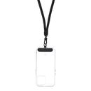 Die SWING (8mm) Phone Lanyard in elegantem Schwarz bietet eine praktische Lösung, um dein Smartphone stilvoll und sicher zu tragen. Mit einer Länge von 165 cm (maximal 82,5 cm in der Schlaufe) ist sie verstellbar und ermöglicht eine bequeme Nutzung am Hals oder auf der Schulter. Ideal für den täglichen Gebrauch!