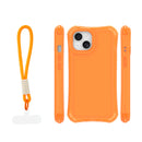 Die orange Schutzhülle für das Apple iPhone 15 bietet nicht nur einen lebhaften Farbakzent, sondern schützt Ihr Gerät auch vor Stößen und Kratzern. Sie verfügt über ein praktisches Zubehör, das das Mitnehmen erleichtert. Ideal für alle, die Stil und Sicherheit kombinieren möchten!