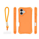 Schützen Sie Ihr Apple iPhone 16 stilvoll mit der SafePop Cover! Diese robuste Hülle aus TPU und Polycarbonat bietet optimalen Schutz vor Stößen. Verstärkte Ecken, spezielle Öffnungen für Schlüsselanhänger sowie ein Nylon-Handgelenkband garantieren höchsten Komfort.