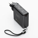 **Multifunktional Laden mit Forcell 6-in-1-Reiseladegerät**

Optimieren Sie Ihr Ladeerlebnis! Das Forcell 6-in-1-Reiseladegerät vereint Vielseitigkeit mit Leistung – perfekt für globale Abenteuer wie Alltagsgebrauch. Austauschbare Stecker (EU, UK, US) und eine 15.000 mAh Powerbank sorgen jederzeit für ausreichend Energie für alle Geräte.