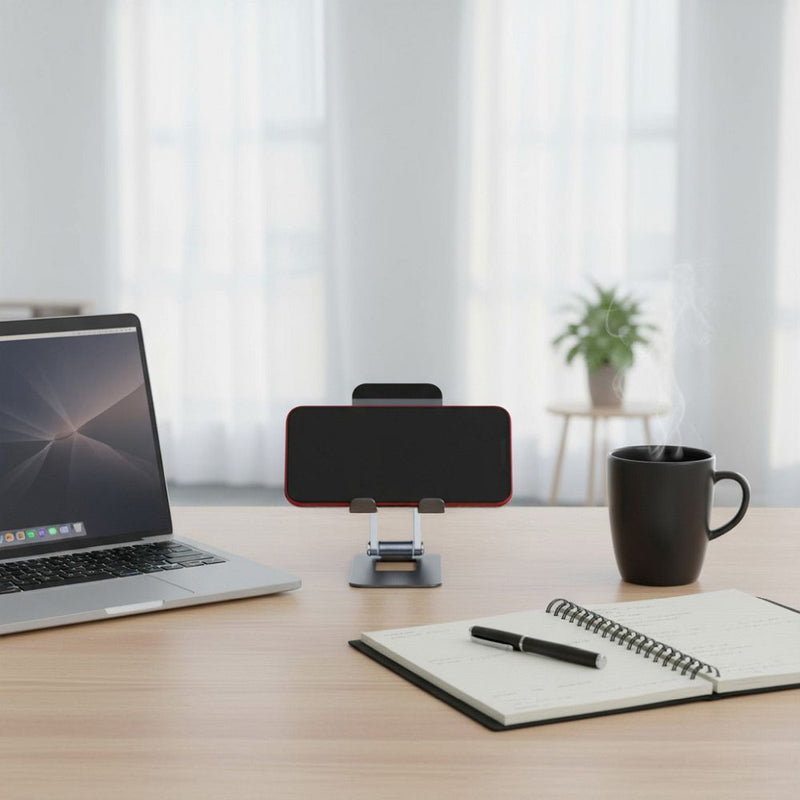 Optimieren Sie Ihren Arbeitsplatz mit dem Forcell F-Grip Fold Stand 1, der ideale faltbare Handyhalter aus Aluminium. Leicht, stabil und tragbar – perfekt für unterwegs!