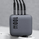 Forcell Ladegerät mit 100W Power Delivery und Quick Charge 4.0 bietet effizientes Schnellladen für mehrere Geräte. Kompakt, mit GAN-Technologie und 4 Ports (1x USB, 3x USB-C). Ideal für schnelles Laden unterwegs!
