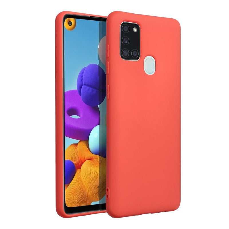 Entdecken Sie stilvollen Schutz für Ihr Samsung Galaxy A21s mit dieser eleganten, orangefarbenen Handytasche. Das schlanke Design betont die natürliche Form des Smartphones, während die präzisen Aussparungen für die Kamera und den Fingerabdrucksensor uneingeschränkte Funktionalität garantieren. Ideal für den alltäglichen Gebrauch, schützt diese Hülle Ihr Gerät vor Stößen und Kratzern und hält es wie neu.