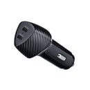 Mit dem FORCELL CARBON Dual USB Reiselader laden Sie effizient und sicher. Zwei Typ-C Ports mit PD 3.0 ermöglichen schnelles Laden. Ideal fürs Auto! Ideal für lange Fahrten und Multi-Gerät-Nutzer.