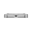 MagEasy iPhone 17 Pro MagSafe Clear Case - weißer Magsafe-Ring