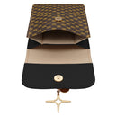 Diese elegante Schutzhülle in Schwarz bietet nicht nur optimalen Schutz für Ihr Gerät, sondern besticht auch durch ihr stilvolles Design. Das edle Muster und der goldene Anhänger verleihen der Hülle einen besonderen Charme und machen sie zu einem modischen Accessoire für jeden Anlass.