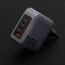 Forcell Ladegerät mit 100W Power Delivery und Quick Charge 4.0 bietet effizientes Schnellladen für mehrere Geräte. Kompakt, mit GAN-Technologie und 4 Ports (1x USB, 3x USB-C). Ideal für schnelles Laden unterwegs!