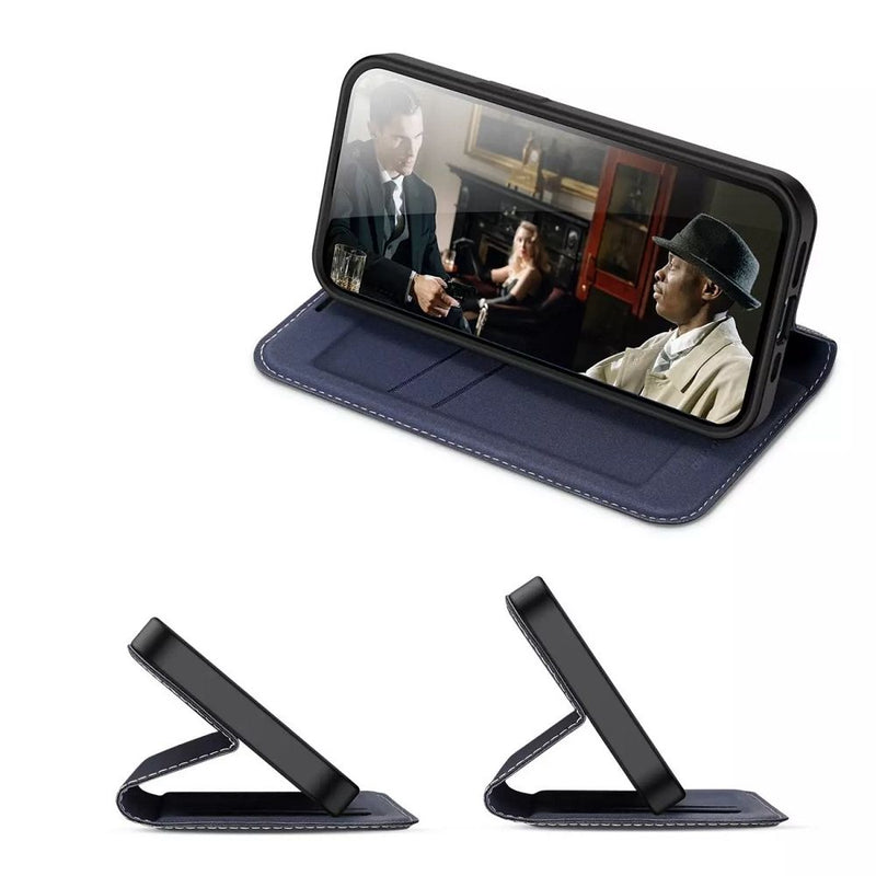 Optimaler Schutz & Stil für Ihr iPhone 14 Pro Max: Die Dux Ducis Skin X2 Ledertasche! Passgenau, mit Aussparungen für volle Funktionalität, ökologischem Leder und TPU-Innenleben. Inklusive Kartenfach & Ständerfunktion.