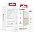 Die Forcell F-Energy SuperSlim F5K8 Powerbank bietet eine schlanke und elegante Lösung mit 5000 mAh Kapazität. Sie ist kompatibel mit MagSafe und ermöglicht schnelles Laden durch QC4.0 und PD3.0. Mit einer Leistung von bis zu 15W ist sie ideal für iPhone, AirPods und Apple Watch. Die Titanium Sand-Farbe verleiht ihr einen modernen Look.