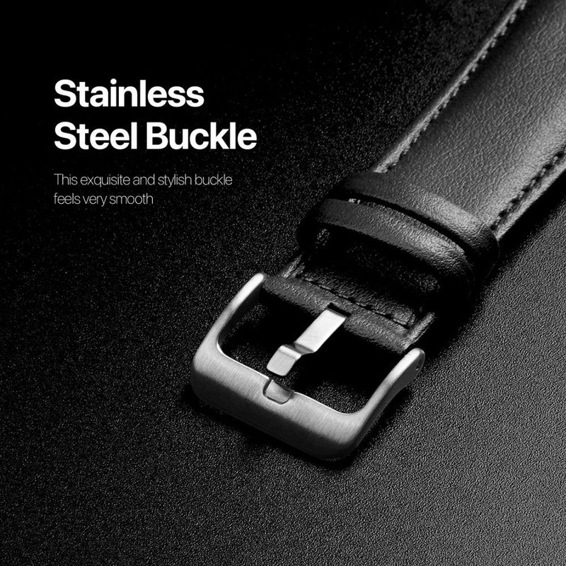 Stil trifft auf Komfort: Das DUX DUCIS Strap YS aus echtem Leder in Schwarz ist das perfekte Accessoire für deine Apple Watch (42/44/45/49 mm). Mit seinem eleganten Design ist es sowohl für das Büro als auch für den Alltag bestens geeignet.