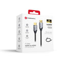 Der Forcell Cafule HDMI 2.1 Kabel bietet eine beeindruckende Übertragungsrate von 48 Gbps und unterstützt 8K bei 60 Hz sowie 4K bei 120 Hz. Mit Funktionen wie HDR, eARC und VRR sorgt es für eine erstklassige Bild- und Tonqualität. Ideal für Gamer und Filmfans, die ein lagfreies Erlebnis wünschen.