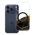 Schütze dein Apple iPhone 17 Pro stilvoll mit dem Golden Case! Hergestellt aus robustem PC und flexiblem TPU, bietet es optimalen Schutz. Die MagSafe®-Kompatibilität ermöglicht kabelloses Laden. Mit dekorativem Muster und erhabenen Rändern ist es praktisch und elegant.