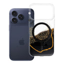 Schütze dein Apple iPhone 17 Pro stilvoll mit dem Golden Case! Hergestellt aus robustem PC und flexiblem TPU, bietet es optimalen Schutz. Die MagSafe®-Kompatibilität ermöglicht kabelloses Laden. Mit dekorativem Muster und erhabenen Rändern ist es praktisch und elegant.