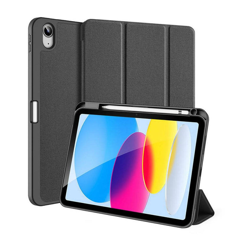 Kaufen Sie die Dux Ducis Domo Hülle für das iPad 10.9 2022. Perfekter Schutz, elegantes Design & Stifthalter. Ideal für Business und Freizeit. Schützt effektiv vor Kratzern und Stößen.