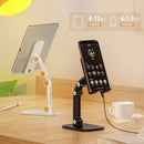 Die HOCO Halterung für Smartphone und Tablet - SW: Kompakt, klappbar und ideal fürs Home-Office. Perfekte Sicht für 4.7-13 Zoll Geräte. Robustes ABS und Silikon für maximale Stabilität. Ideal für Streaming und Video-Chats.