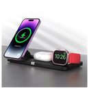 Der Forcell F-Energy 3in1 MagNetix Charger bietet eine praktische Lösung für das drahtlose Aufladen von Geräten. Mit einer Leistung von 20,5W unterstützt er Qi2 und MagSafe und eignet sich ideal für Smartphones, Smartwatches und AirPods. Das elegante schwarze Design ergänzt jede Umgebung, während die integrierte Uhr praktische Funktionalität bietet. Ein modernes Must-Have für technikaffine Nutzer!
