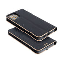 Schützen Sie Ihr Apple iPhone 8 / 7 stilvoll mit unserem eleganten Cover! Hochwertiger metallischer Rahmen, weiches Innenmaterial und praktische Halterung bieten ausgezeichneten Schutz. Genießen Sie zusätzliche Funktionen wie ein Fach für Dokumente und eine horizontale Basis für Filme!