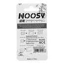 Das Bild zeigt einen NOOSY 3-in-1 SIM-Karten-Adapter in Schwarz, ein praktisches Zubehör, das es ermöglicht, eine Nano-SIM-Karte in Geräten zu verwenden, die entweder eine Micro-SIM- oder Standard-SIM-Karte benötigen. Dieses Set ist eine universelle Lösung für die Anpassung von SIM-Karten verschiedener Größen an alle Mobilgeräte.