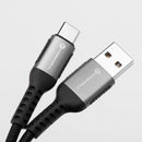 Der Forcell F-Energy USB-A zu USB-C Kabel mit einer Länge von 0,25 m bietet schnelle Lade- und Datenübertragung mit einer Leistung von bis zu 66 W. Dank der Unterstützung für Quick Charge 4.0 und einer robusten Nylonummantelung ist es sowohl langlebig als auch leistungsstark. Ideal für moderne Geräte und einfach in der Handhabung.