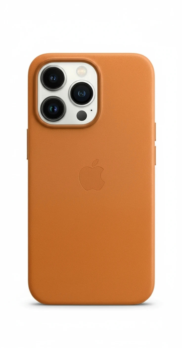 Apple iPhone 13 Pro Hülle - Echtleder - Hard Case/Backcover - Braun