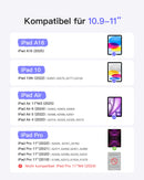 Inateck Super-leichte Tastatur-Hülle für iPad Air 11-Zoll (M3/M2, 2025/2024), iPad Air 10,9-Zoll (5/4), iPad 10. Gen, iPad Pro 11-Zoll (4/3/2/1), schwarz, deutsch