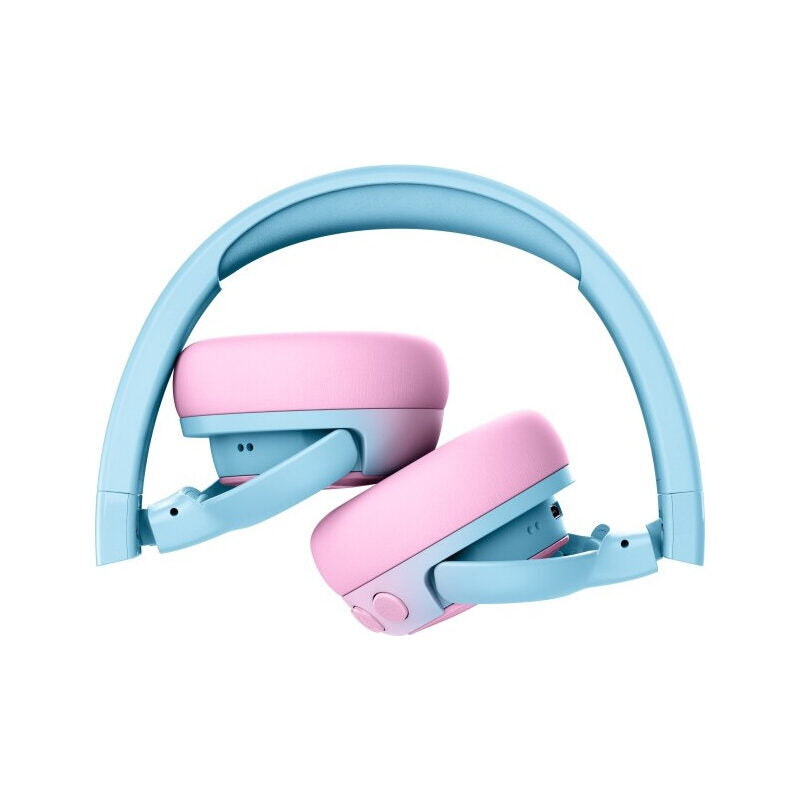 Bluetooth-Kinderkopfhörer Code Junior, faltbar, On-Ear, Rosa/Blau