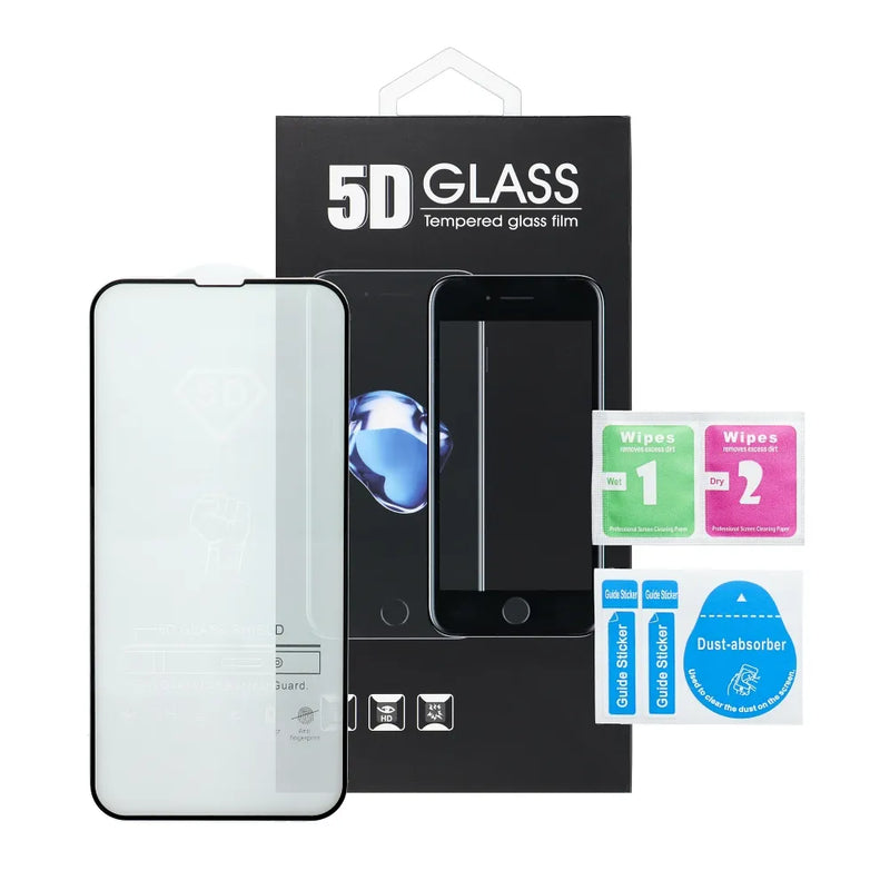 Displayschutz-Glas 9H u. 5D für iPhone 15 Pro