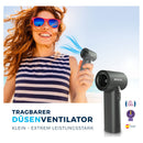 Handlüfter/Düsenventilator, tragbar, mit BLDC-Motor, Schwarz