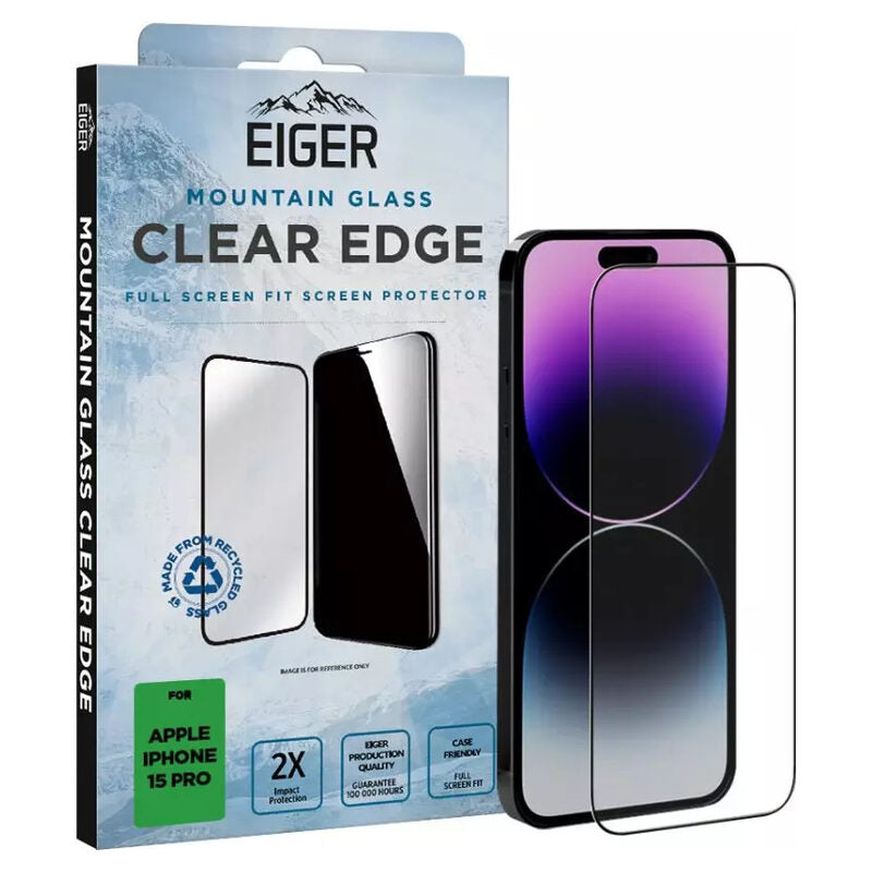 Eiger Mountain Glass Clear Edge für das iPhone 15 Pro: Das ultimative Schutzglas