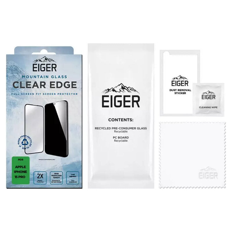 Eiger Mountain Glass Clear Edge für das iPhone 15 Pro: Das ultimative Schutzglas