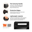 Eiger Peak Junior Case - Leichter &amp; Stoßfester Schutz für das Apple iPad 10.9 (Schwarz)