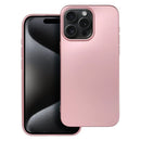 Elegantes Metallic iPhone 15 Pro Max Schutzhülle in Pink