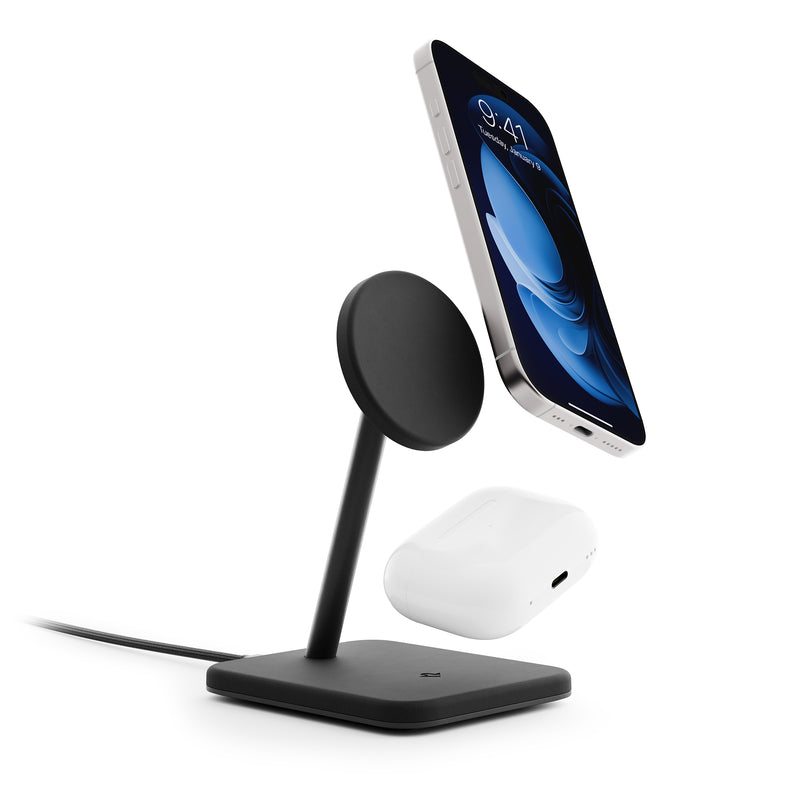 Elegantes 15W Qi2-Magnetladegerät mit Zusatzladefläche – ultraschlank &amp; luxuriös