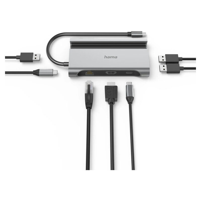 7in1-USB-C HUB Multiport Adapter (grau)