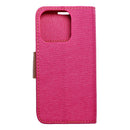 Handytasche mit Fächer für das Apple iPhone 15 Pro in der Farbe pink