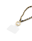 Ideal of Sweden Phone Wristlet Strap Noir Gold