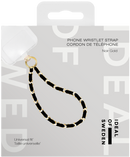 Ideal of Sweden Phone Wristlet Strap Noir Gold