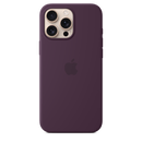 Apple iPhone 16 Pro Max Silikon Case mit MagSafe, pflaum