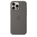 Apple iPhone 16 Pro Max Silikon Case mit MagSafe, steingrau